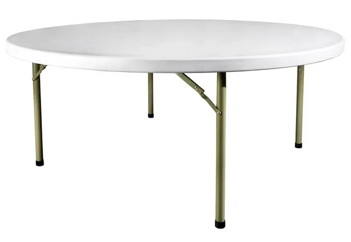 Round Plastic Table Rental - Event Rentals - River Parish Portables - Baton Rouge, LA